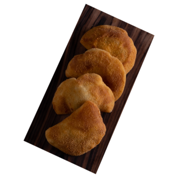 Rissóis de berbigão no forno