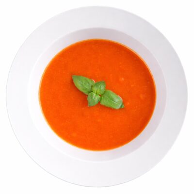Sopa de Tomate e Manjericão