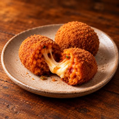 Supplì — Arroz Crocante com Queijo